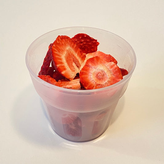 Gefriergetrocknete Erdbeerscheiben