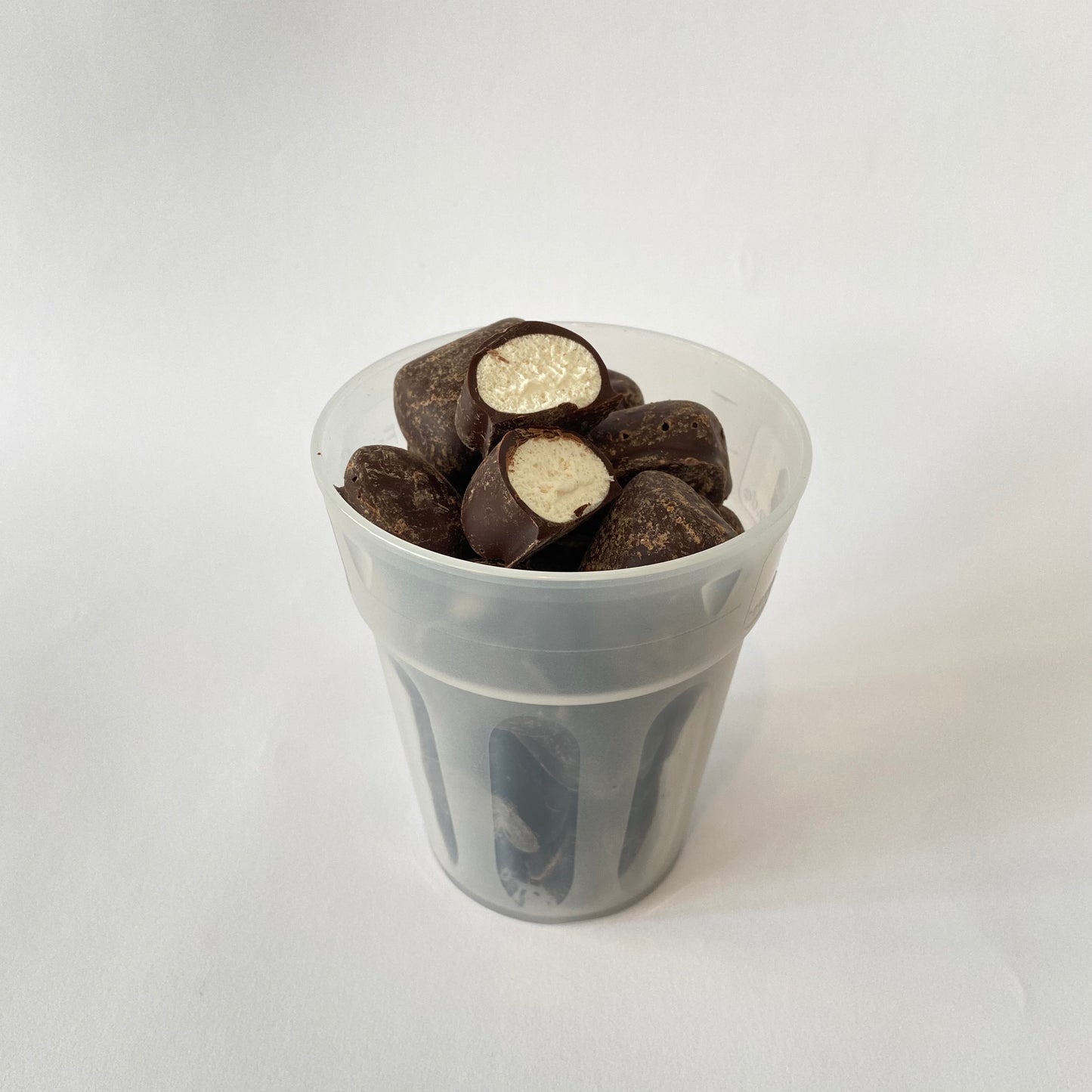 Marshmallows in Zartbitterschokolade, vegan