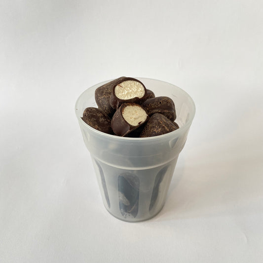 Marshmallows in Zartbitterschokolade, vegan