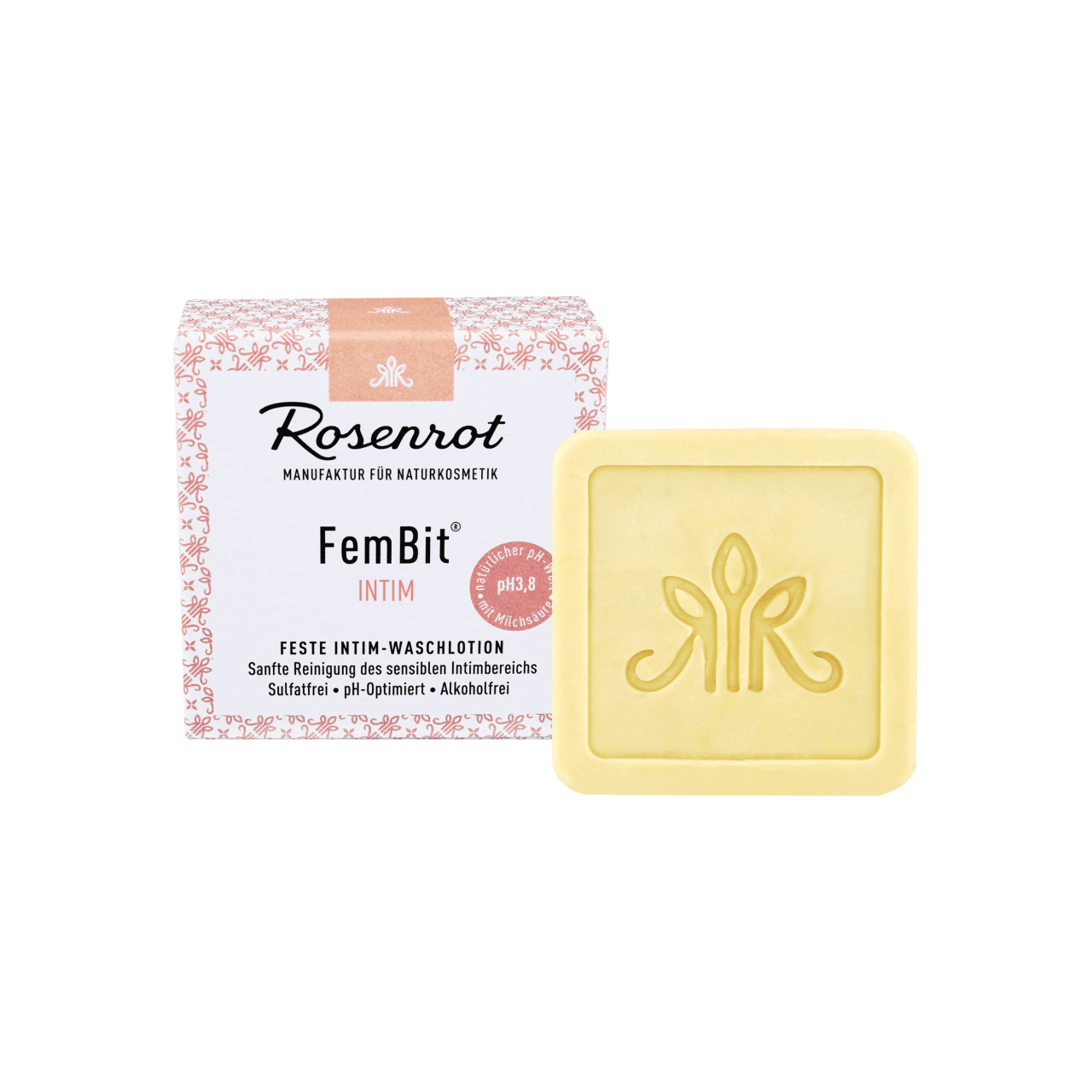 FemBit® - die feste Intimwaschlotion von Rosenrot